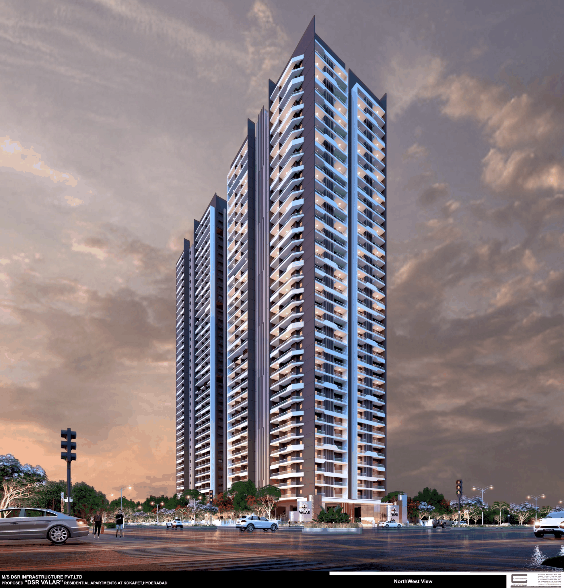 DSR Valar luxury towers in Kokapet, Hyderabad
